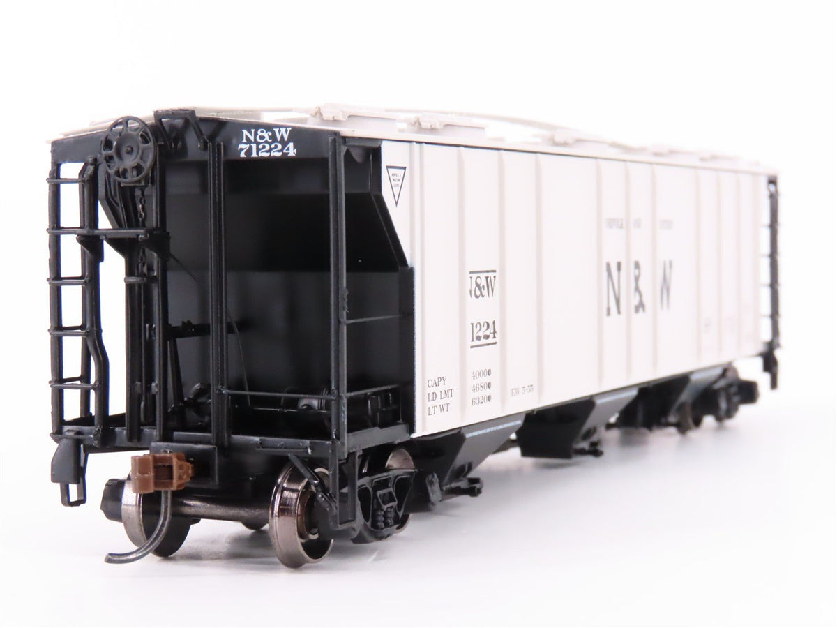 HO Scale Athearn ATH73500 N&amp;W Norfolk &amp; Western 3-Bay Covered Hopper #71224