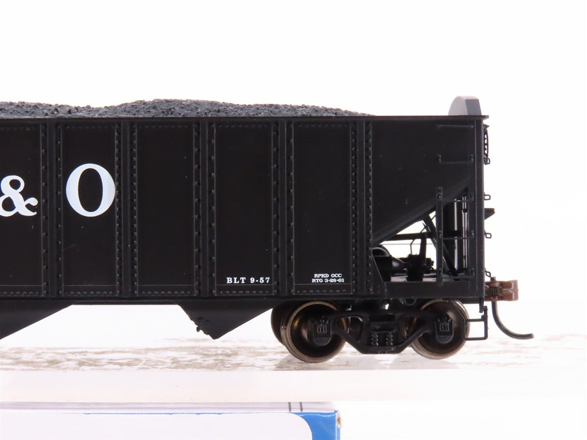 HO Scale Athearn ATH70297 B&amp;O Baltimore &amp; Ohio 3-Bay Hopper #10291 w/ Load