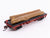 N Scale Bachmann 18351 Unlettered ACF 40' 1935-1960 Version Log Car w/ Loads