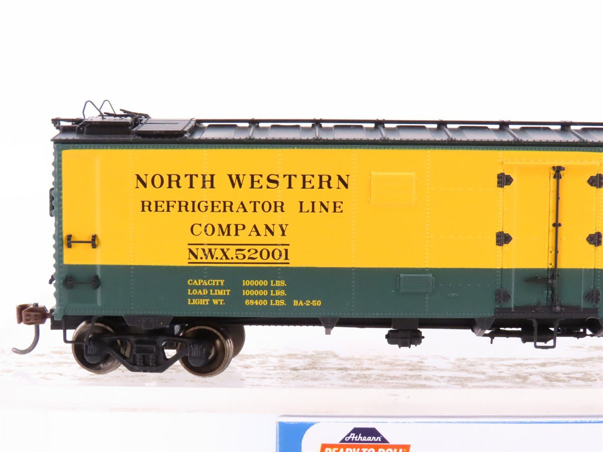 HO Scale Athearn ATH97356 NWX North Western 50&#39; Ice Bunker Reefer #52001