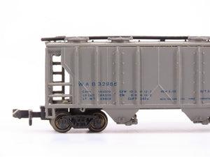 N Scale Bachmann 73897 WAB Wabash PS2 3-Bay Covered Hopper Car #32986