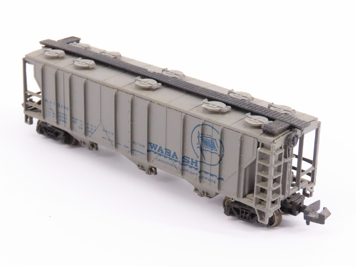 N Scale Bachmann 73897 WAB Wabash PS2 3-Bay Covered Hopper Car #32986