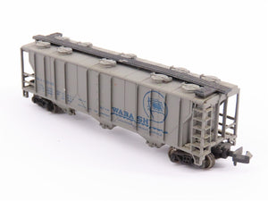 N Scale Bachmann 73897 WAB Wabash PS2 3-Bay Covered Hopper Car #32986