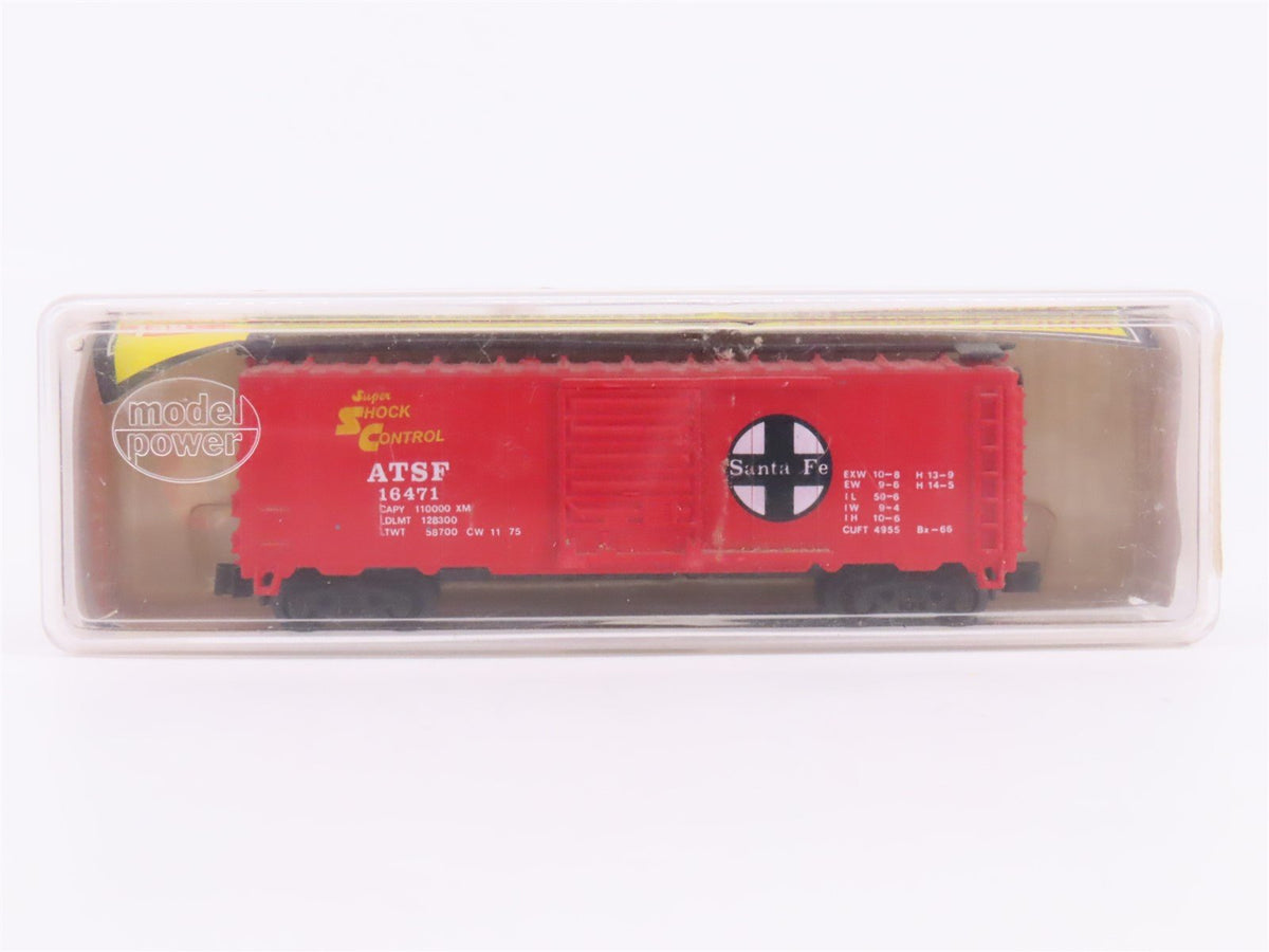 N Scale Model Power 83438 ATSF Santa Fe 40&#39; Boxcar #16471