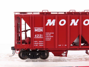 HO Scale InterMountain 48662-02 MON Monon Railroad 2-Bay Covered Hopper #4221