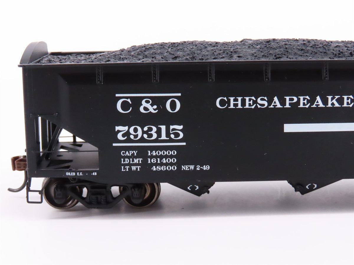 HO Scale Athearn ATH70290 C&amp;O Chesapeake &amp; Ohio 40&#39; 3-Bay Open Hopper 4-Pack