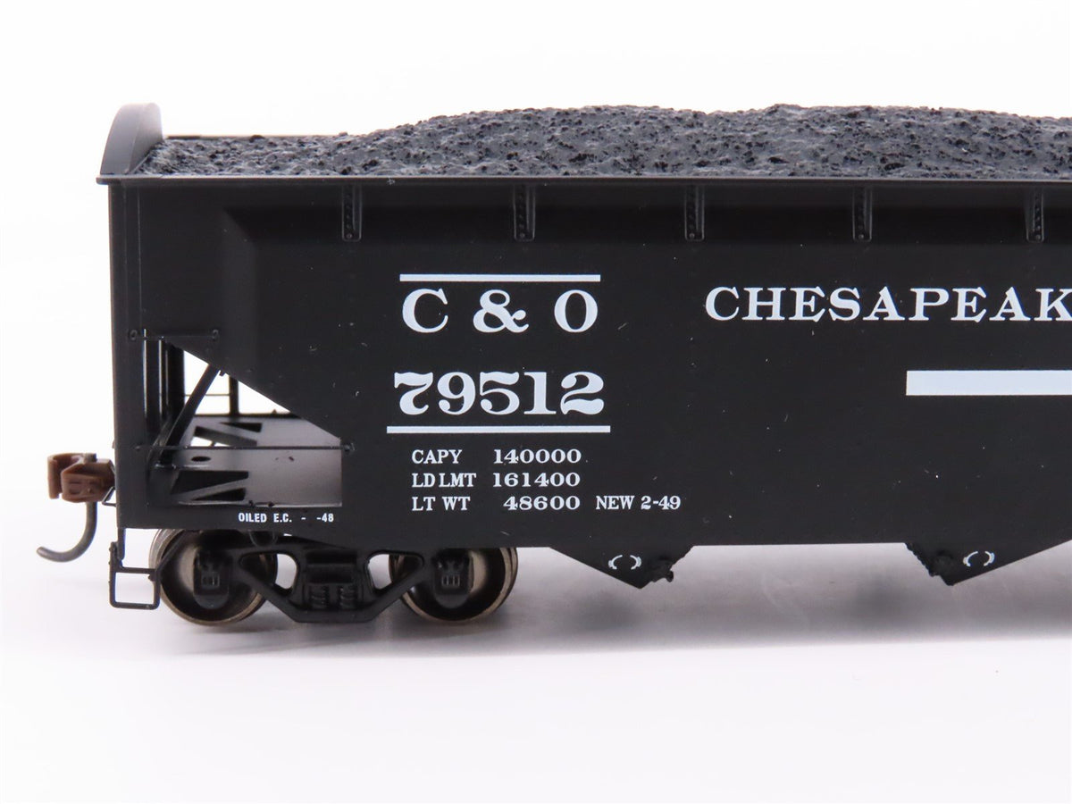 HO Scale Athearn ATH70290 C&amp;O Chesapeake &amp; Ohio 40&#39; 3-Bay Open Hopper 4-Pack