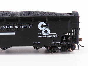 HO Scale Athearn ATH70290 C&O Chesapeake & Ohio 40' 3-Bay Open Hopper 4-Pack