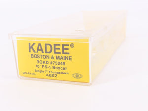 HO Scale Kadee 4802 BM Boston & Maine Railroad 40' Single Door Box Car #75249