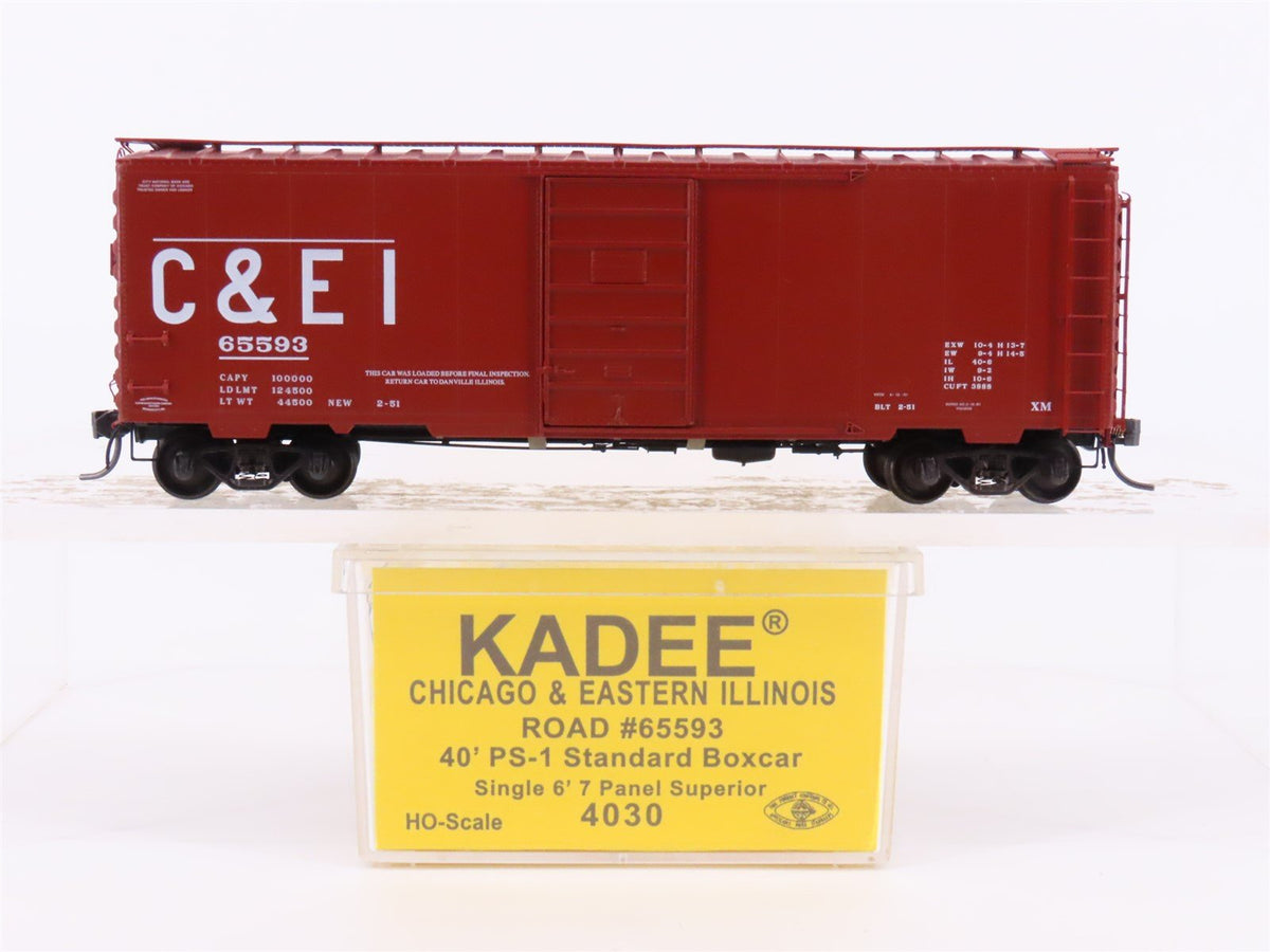 HO Scale Kadee 4030 C&amp;EI Chicago &amp; Eastern Illinois Railroad 40&#39; Box Car #65593