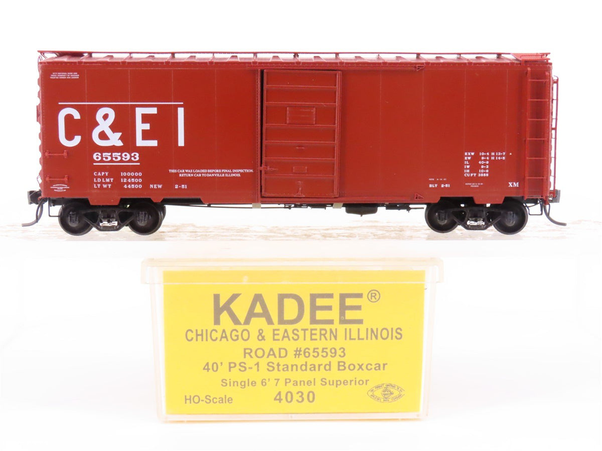 HO Scale Kadee 4030 C&amp;EI Chicago &amp; Eastern Illinois Railroad 40&#39; Box Car #65593