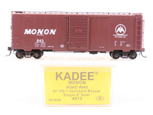 HO Scale Kadee 4013 Monon Railroad The Hoosier Line 40' Single Door Box Car #843