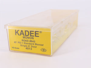 HO Scale Kadee 4013 Monon Railroad The Hoosier Line 40' Single Door Box Car #843