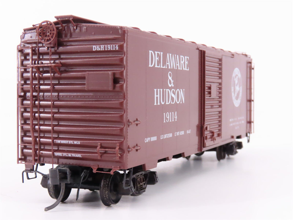 HO Scale Kadee 4004 D&amp;H Delaware &amp; Hudson The Bridge Line 40&#39; Box Car #19114