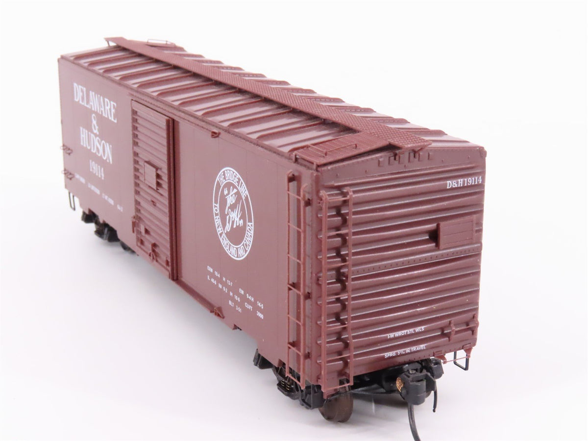 HO Scale Kadee 4004 D&amp;H Delaware &amp; Hudson The Bridge Line 40&#39; Box Car #19114