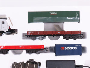 HO Scale Marklin 29450 Container Train Stater Electric Locomotive Set