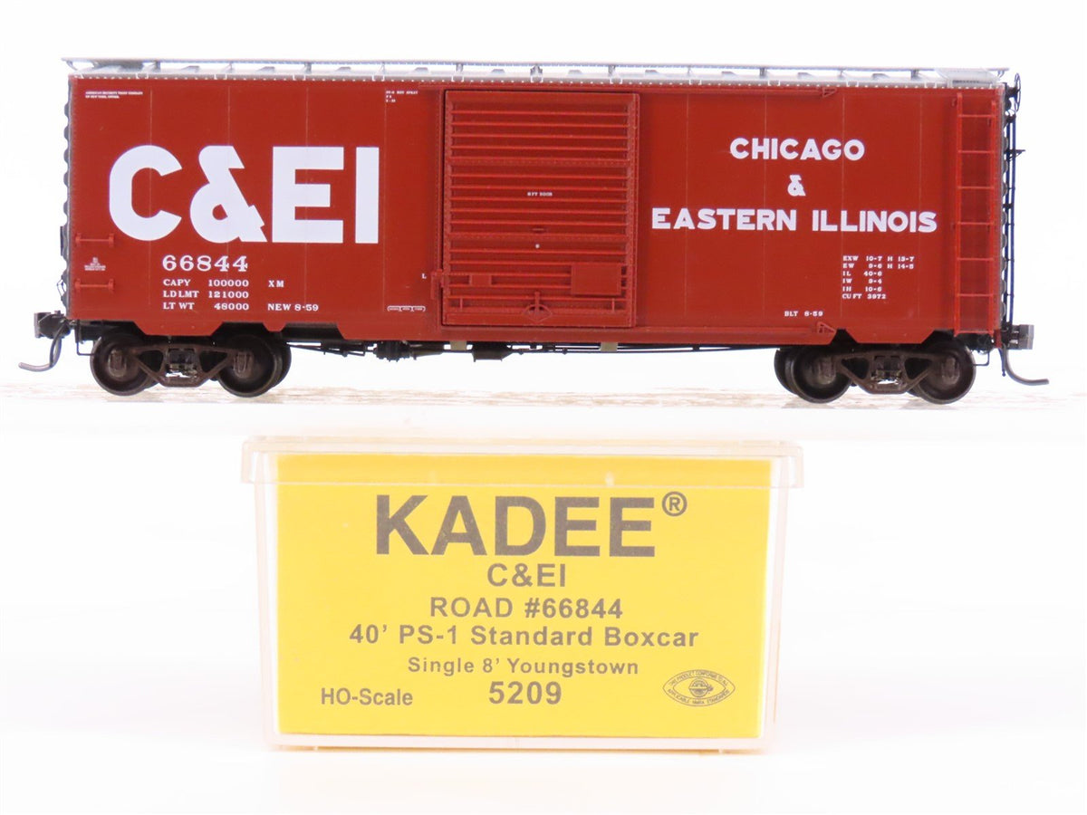 HO Scale Kadee 5209 C&amp;EI Chicago &amp; Eastern Illinois Railroad 40&#39; Box Car #66844