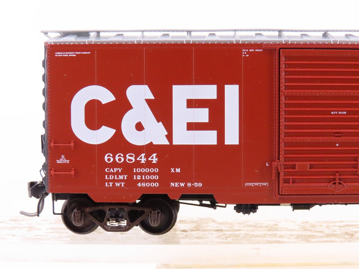 HO Scale Kadee 5209 C&amp;EI Chicago &amp; Eastern Illinois Railroad 40&#39; Box Car #66844