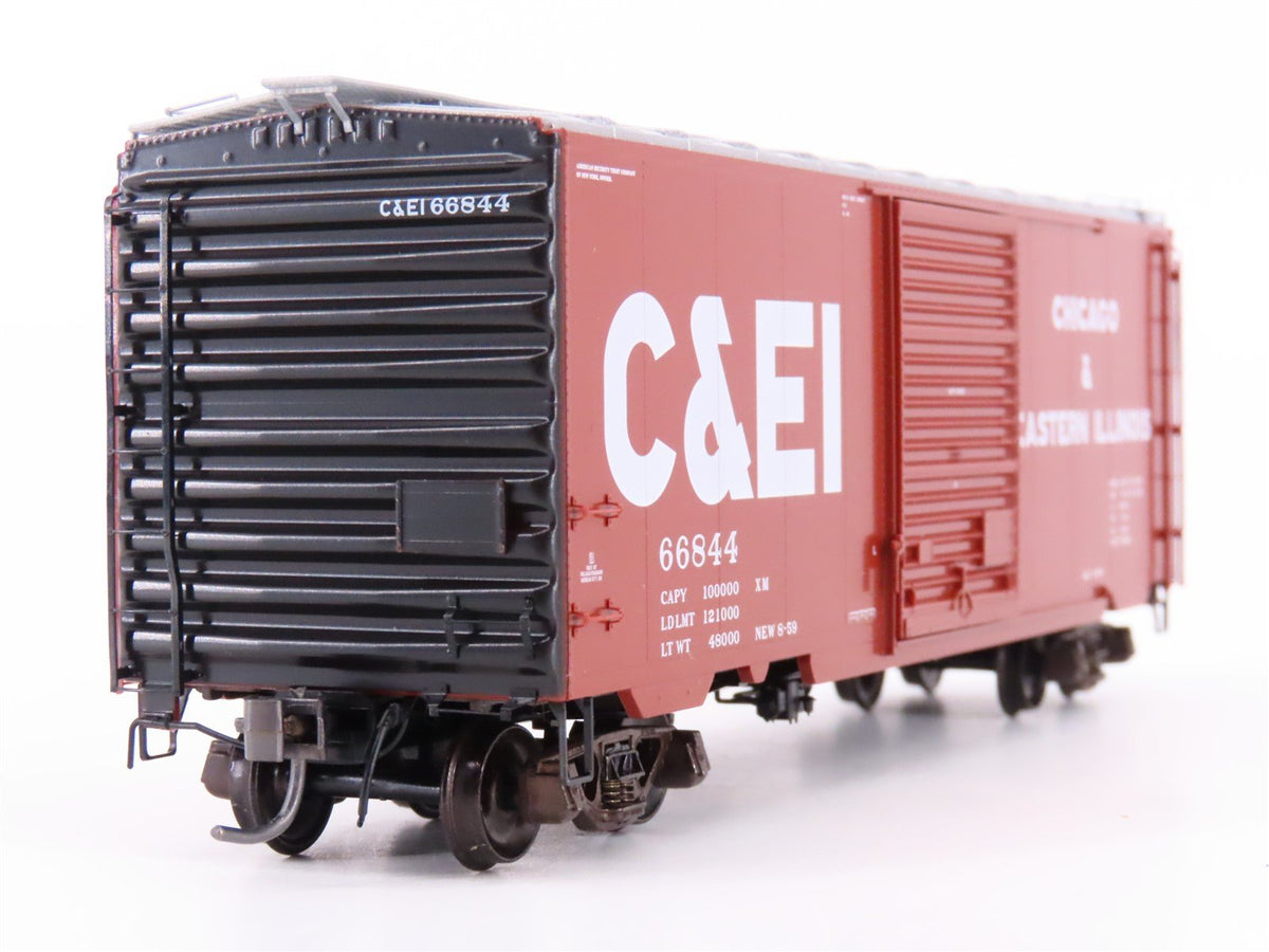 HO Scale Kadee 5209 C&amp;EI Chicago &amp; Eastern Illinois Railroad 40&#39; Box Car #66844