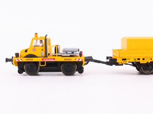 HO Scale Marklin 39940 DB Two-Way Unimog w/Catenary Installation Flatcar