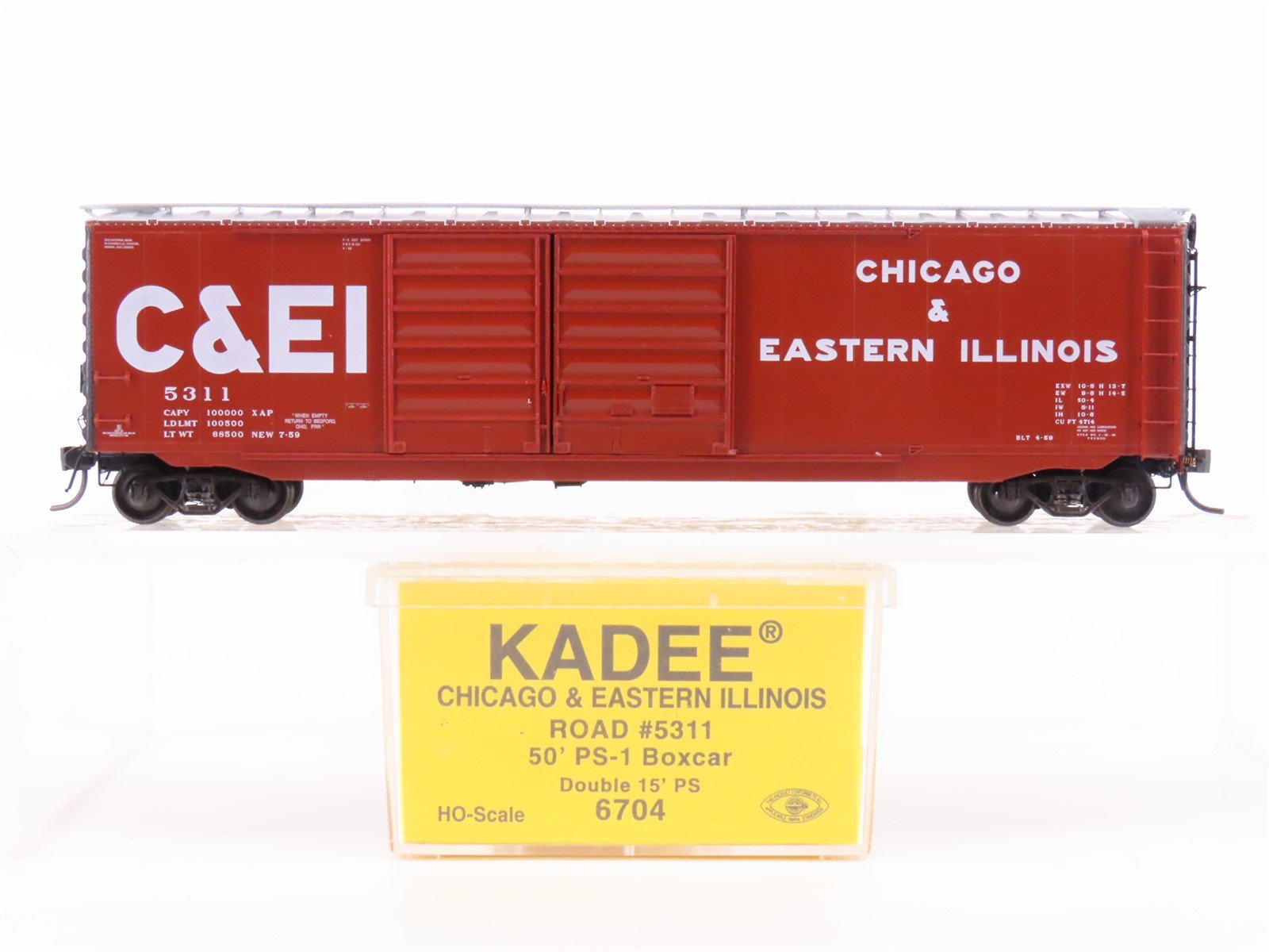 HO Scale Kadee 6704 C&EI Chicago & Eastern Illinois Railroad 50' Box Car #5311