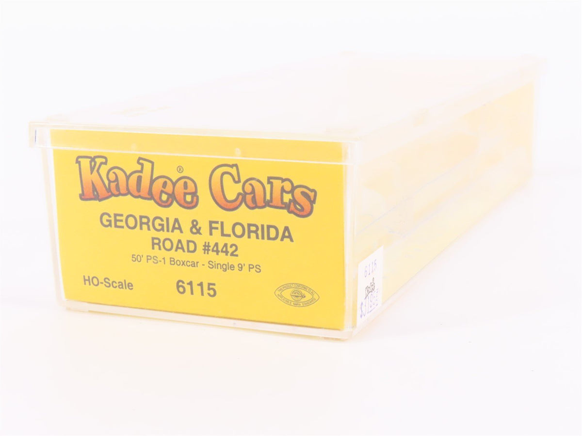 HO Scale Kadee 6115 G&amp;F Georgia &amp; Florida Railroad 50&#39; Single Door Box Car #442