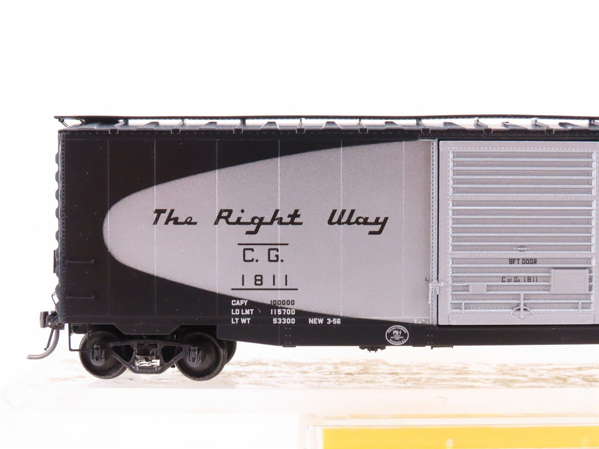 HO Scale Kadee 6204 CG Central of Georgia Railroad 50&#39; Single Door Box Car #1811