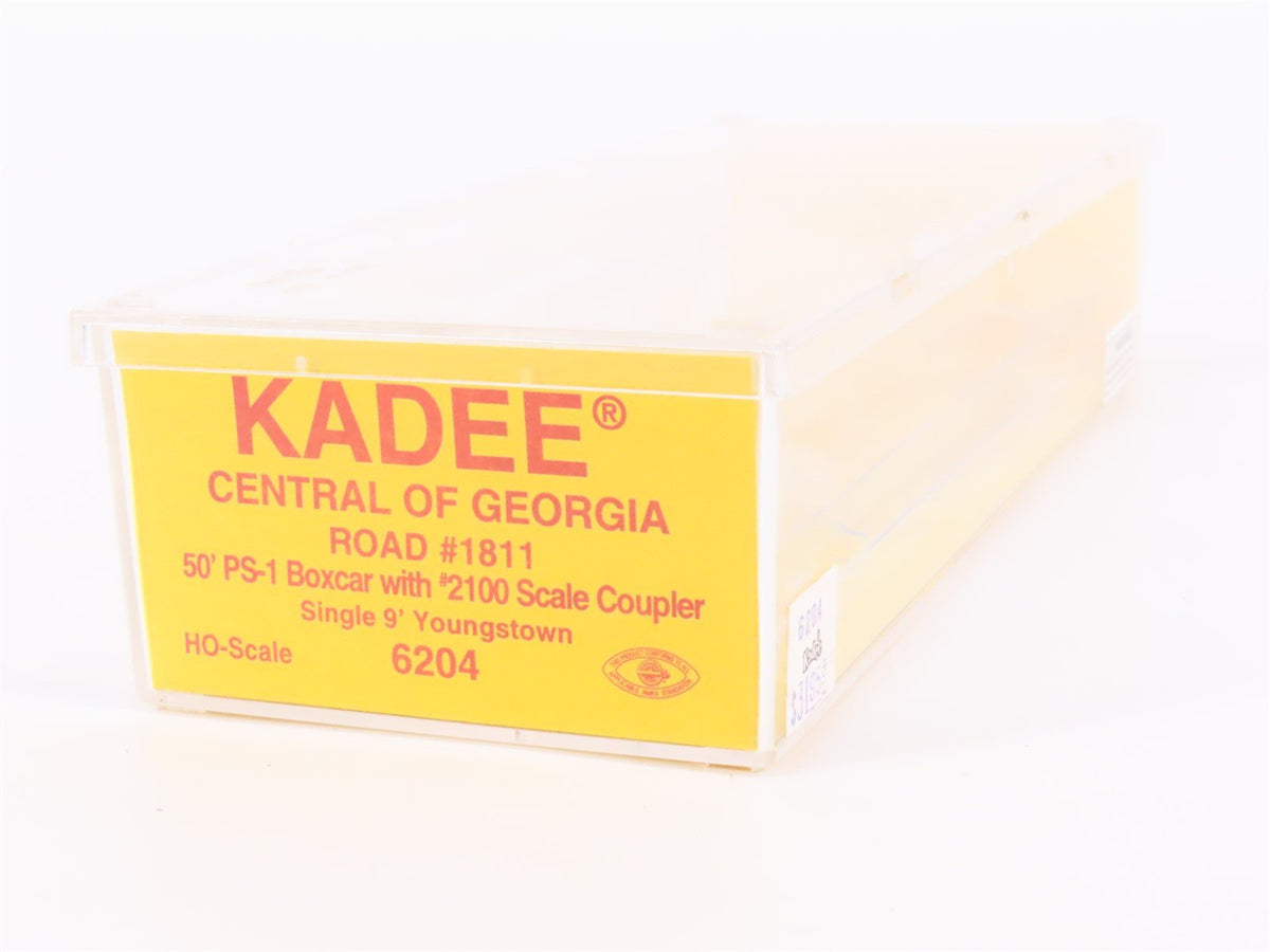 HO Scale Kadee 6204 CG Central of Georgia Railroad 50&#39; Single Door Box Car #1811