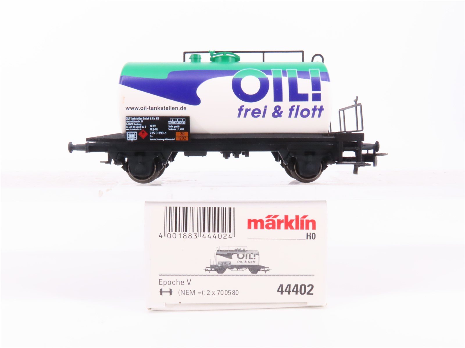 HO Scale Marklin 44402 Private Petroleum Oil Tank Car #7350399-3
