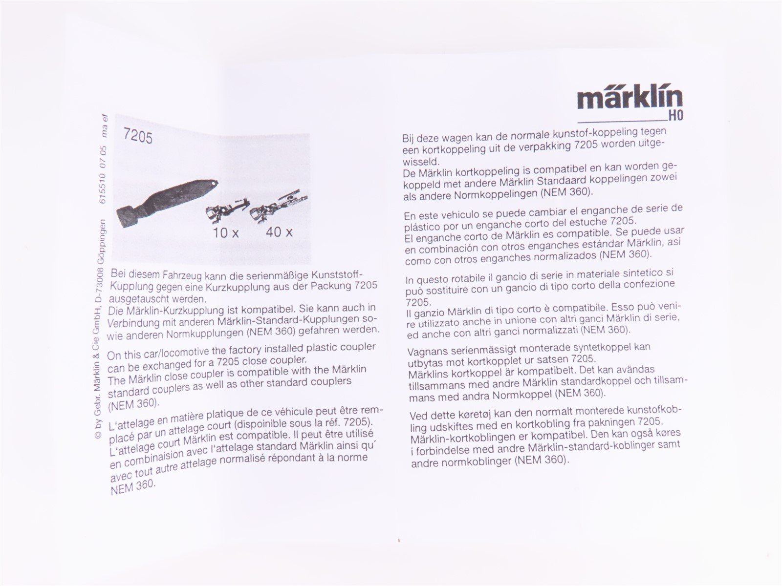 HO Scale Marklin 44402 Private Petroleum Oil Tank Car #7350399-3