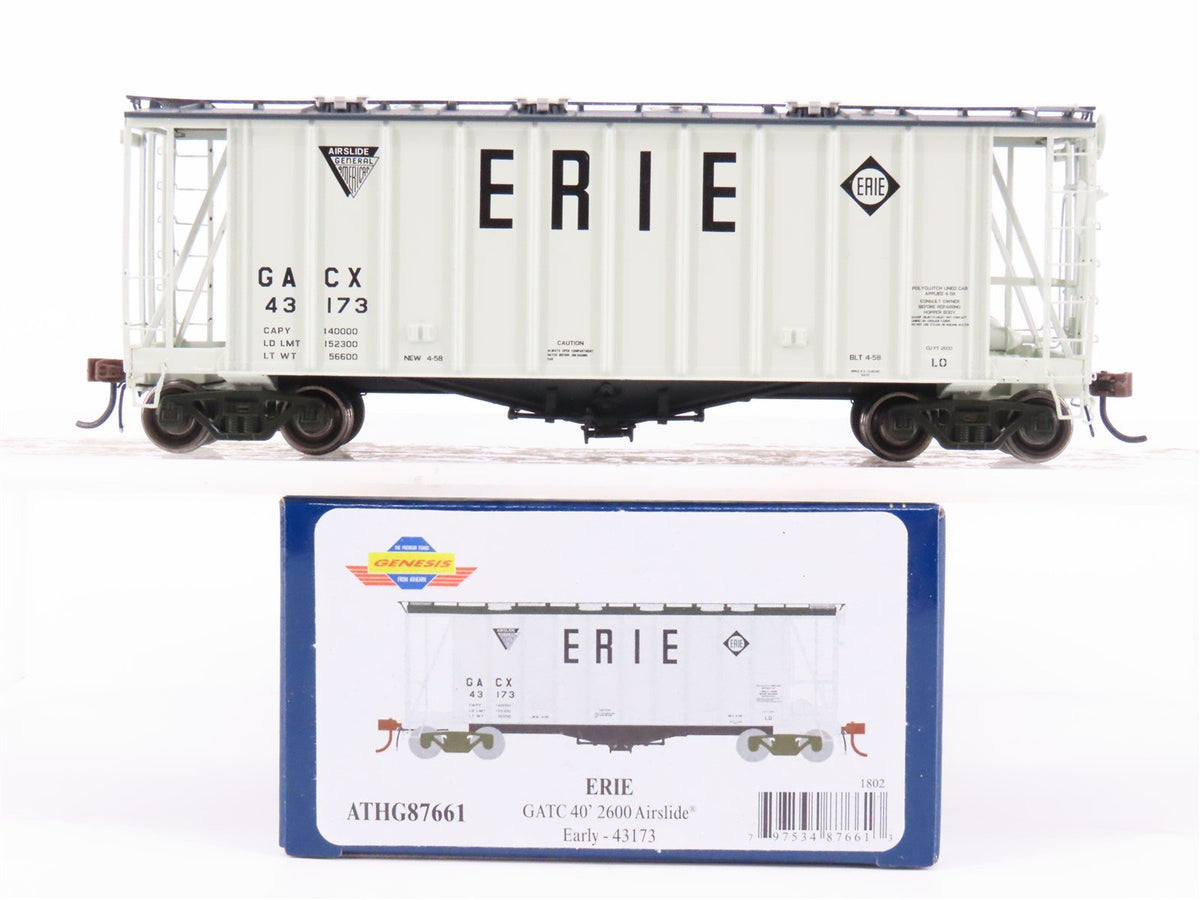 HO Scale Athearn Genesis ATHG87661 GACX Erie Railroad 40&#39; Airslide Hopper #43173