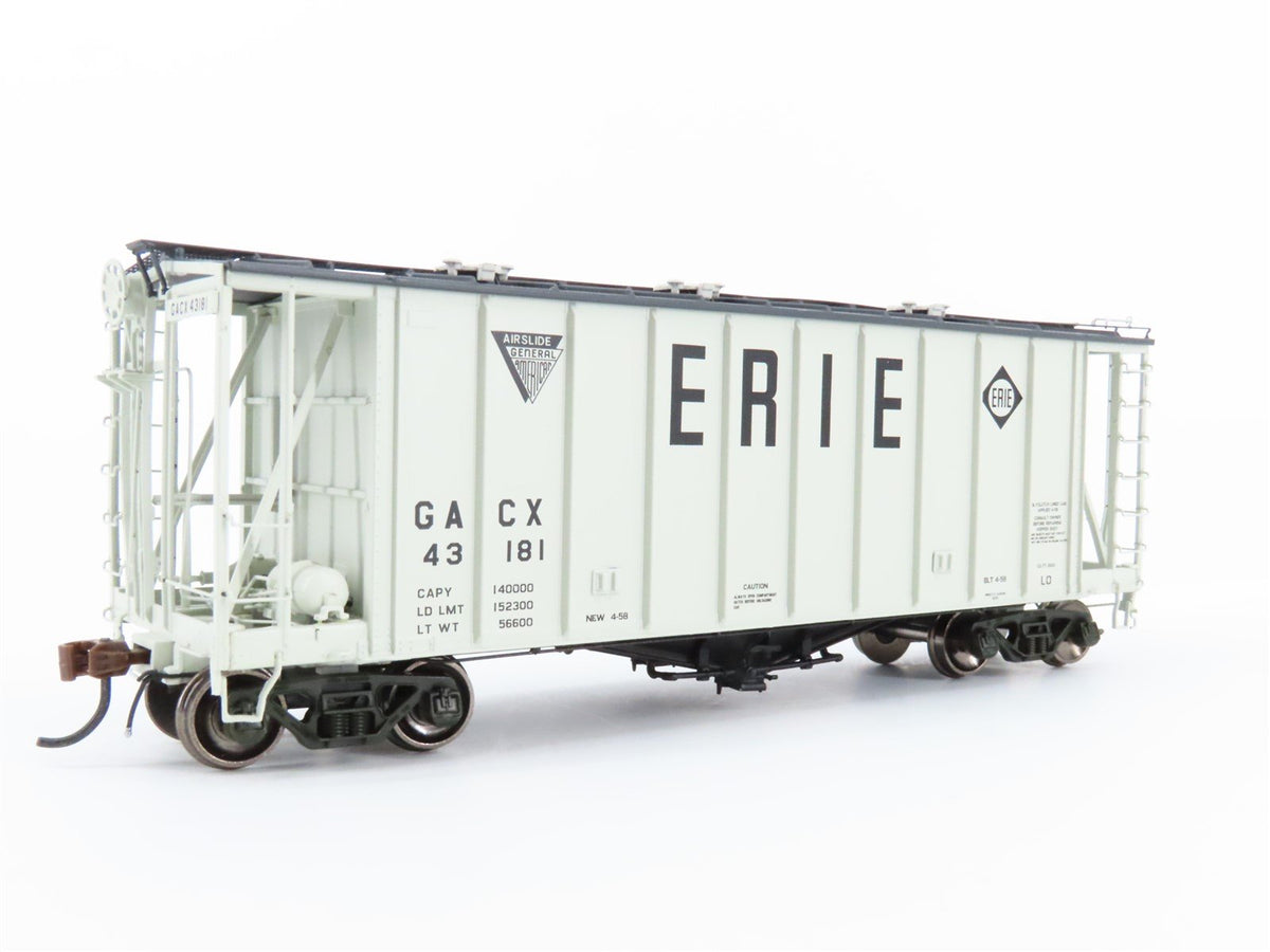 HO Scale Athearn Genesis ATHG87662 GACX Erie Railroad 40&#39; Airslide Hopper #43181