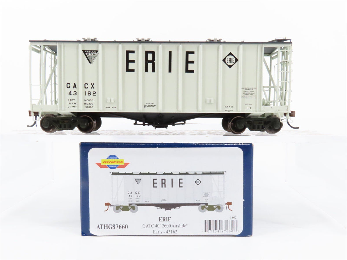 HO Scale Athearn Genesis ATHG87660 GACX Erie Railroad 40&#39; Airslide Hopper #43162