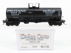 HO Scale Kadee 9016 PBGX Protane Corporation 11000 Gallon Insulated Tank Car #36