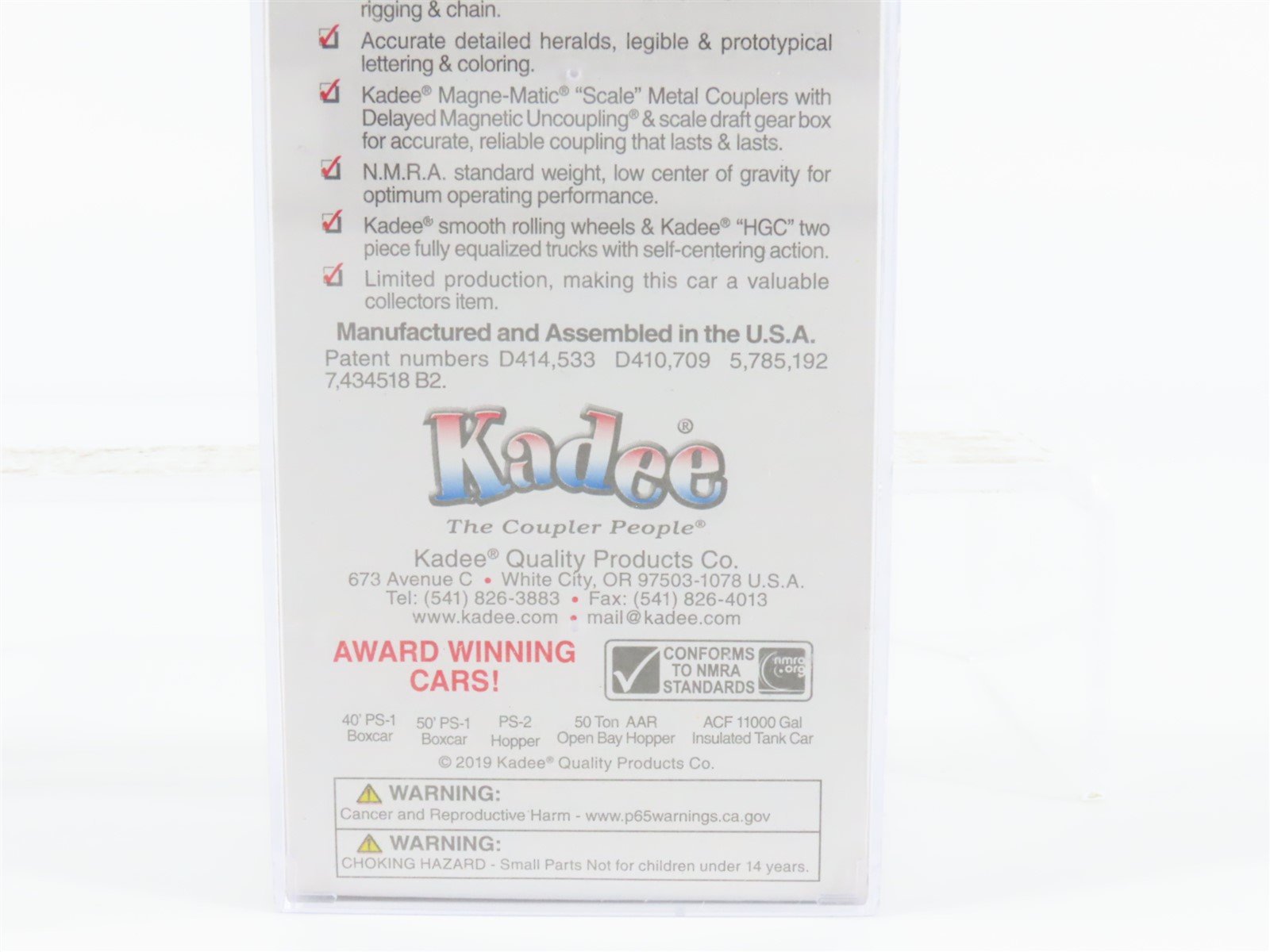 HO Scale Kadee 9018 RTCX Conservative Gas Corporation Tank Car #4886 - Sealed