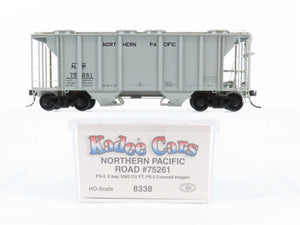 HO Scale Kadee 8338 NP Northern Pacific Railroad 2-Bay Covered Hopper #75261