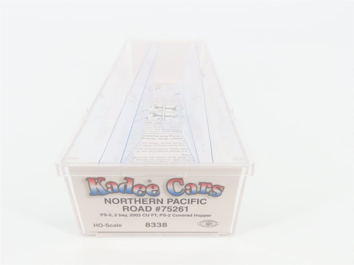 HO Scale Kadee 8338 NP Northern Pacific Railroad 2-Bay Covered Hopper #75261