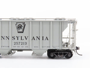 HO Scale Kadee 8327 PRR Pennsylvania Railroad 2-Bay Covered Hopper #257213