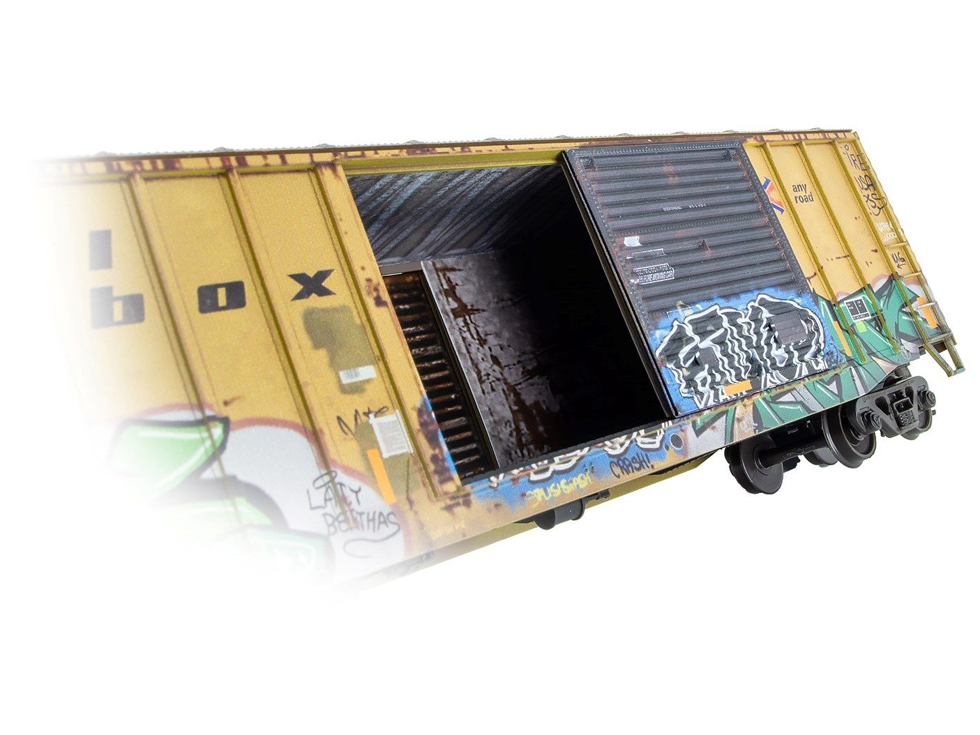 HO Accurail/Micro-Trains MTL Kit 5600-002 RBOX Railbox 50' Box Car w/ Graffiti
