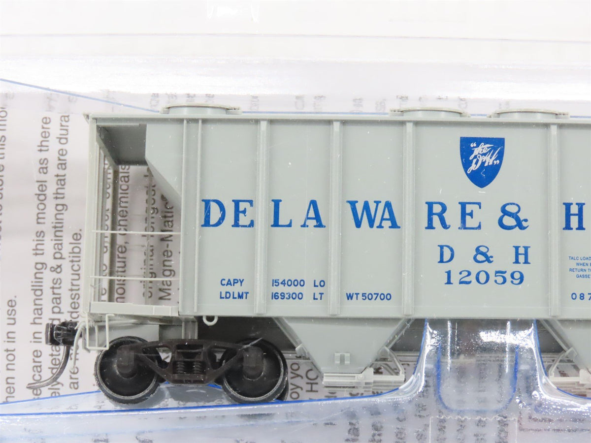 HO Scale Kadee 8651 D&amp;H Delaware &amp; Hudson 2-Bay Covered Hopper #12059 - Sealed