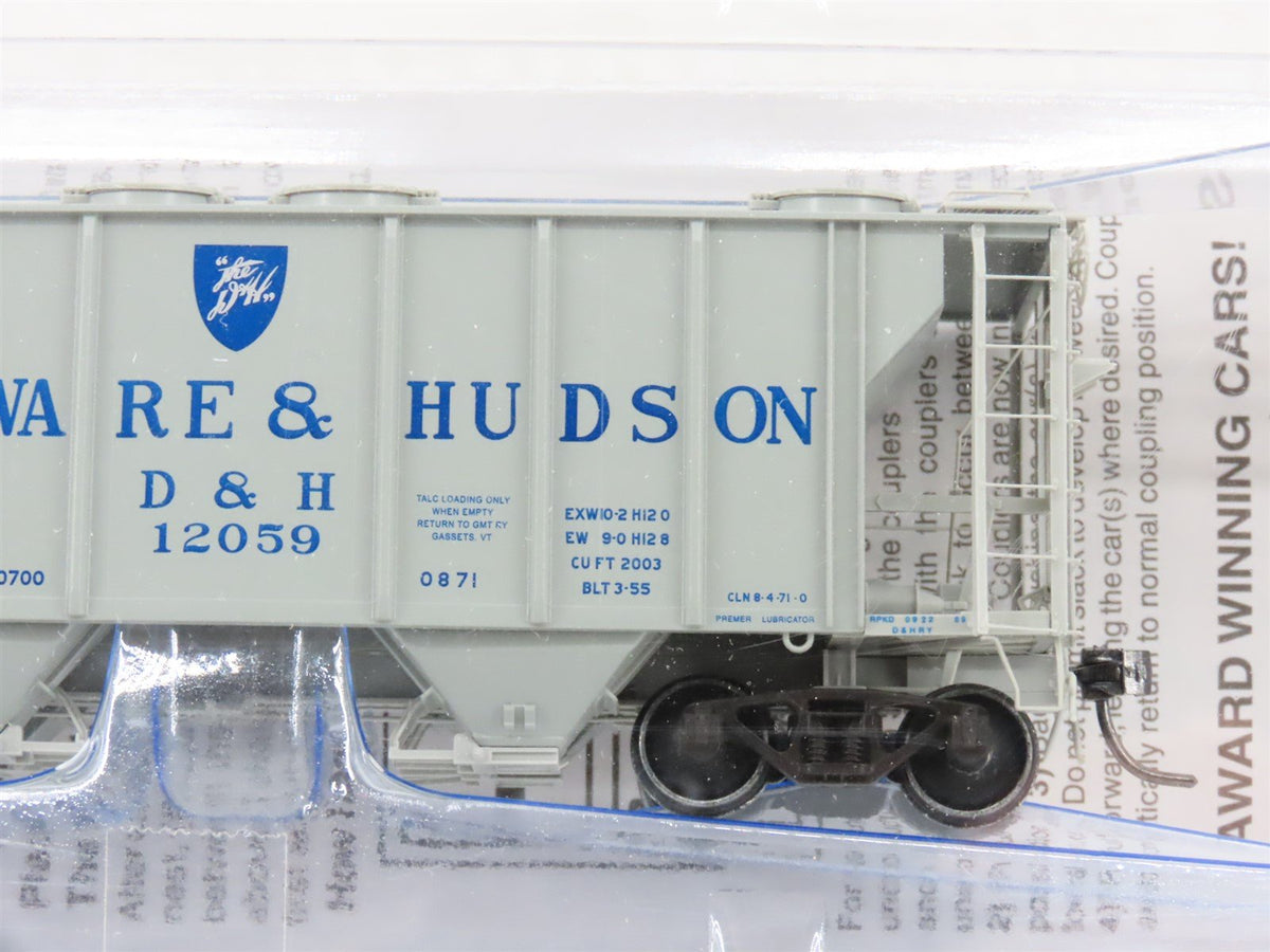 HO Scale Kadee 8651 D&amp;H Delaware &amp; Hudson 2-Bay Covered Hopper #12059 - Sealed