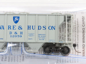 HO Scale Kadee 8651 D&H Delaware & Hudson 2-Bay Covered Hopper #12059 - Sealed