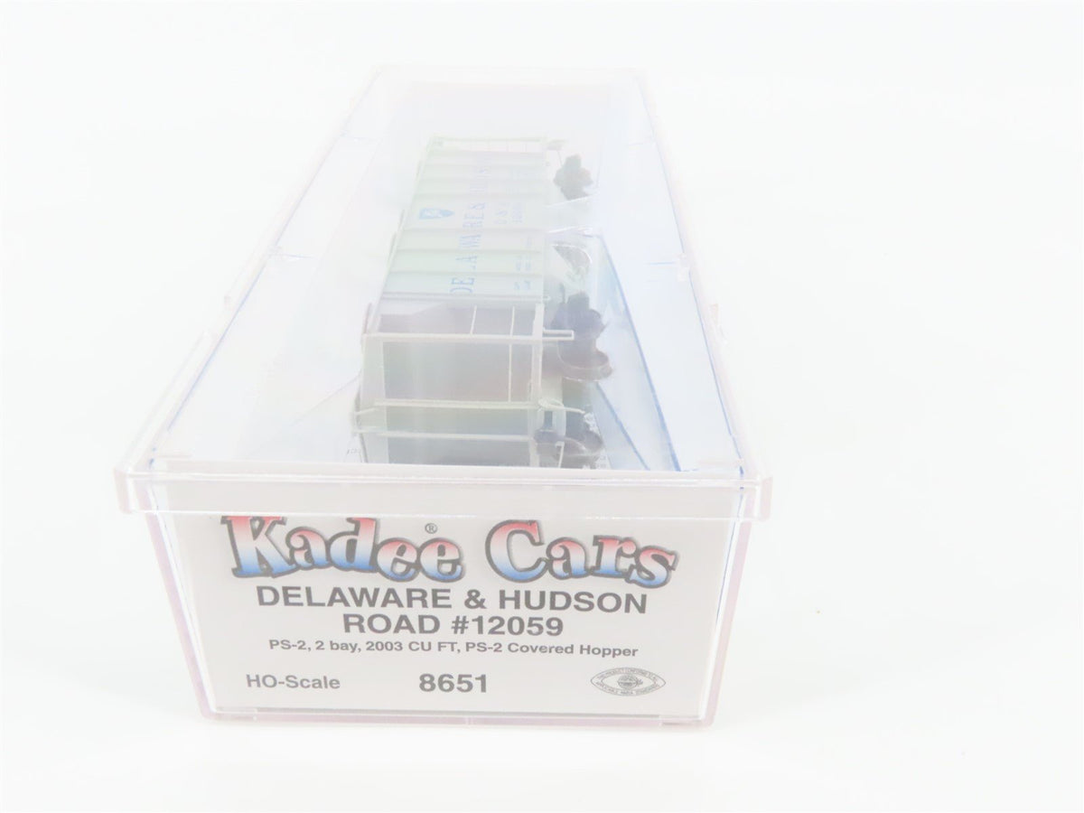 HO Scale Kadee 8651 D&amp;H Delaware &amp; Hudson 2-Bay Covered Hopper #12059 - Sealed