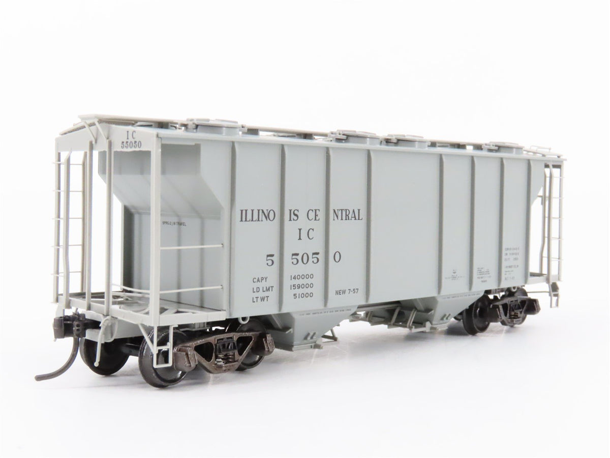 HO Scale Kadee 8015 IC Illinois Central Railroad 2-Bay Covered Hopper #55050