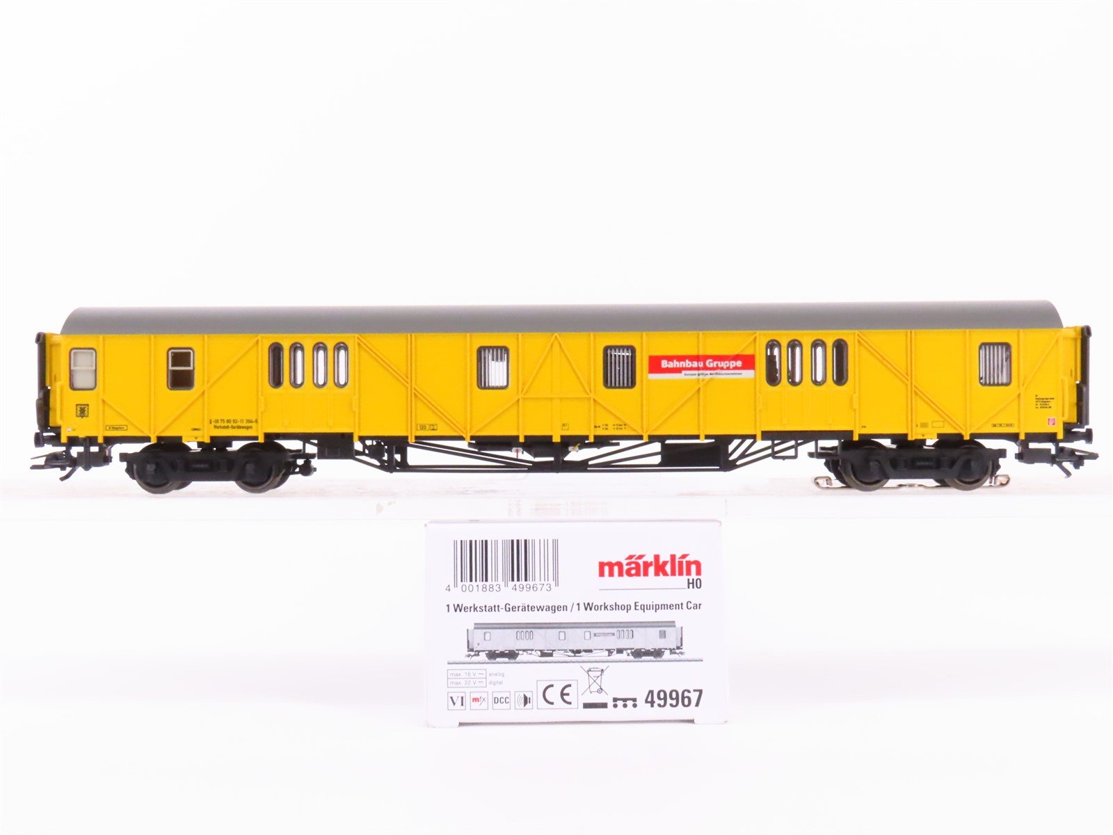 HO Scale Marklin 49967 German Rail Workshop Equipment Car #758092-11 394-6 wDCC