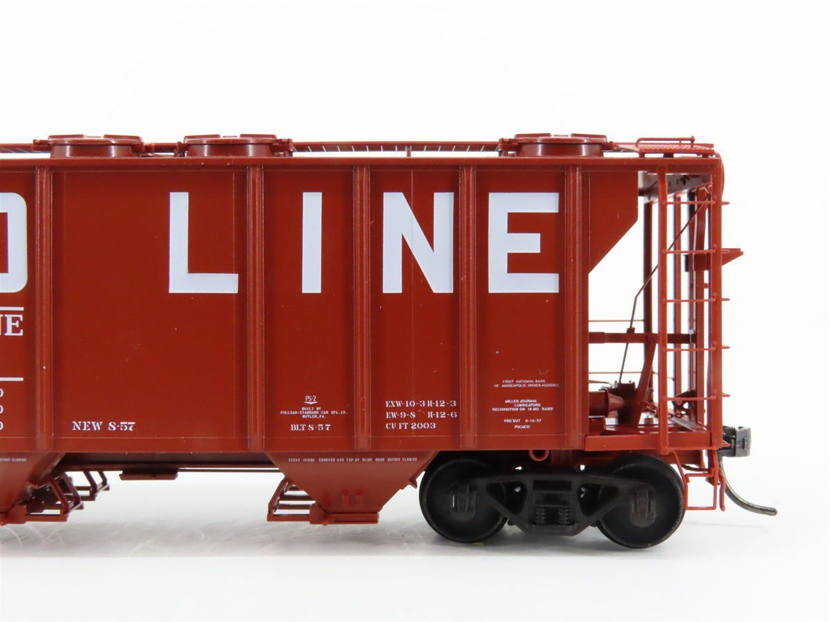 HO Scale Kadee 8044 SOO Line Railroad 2-Bay Covered Hopper #6847