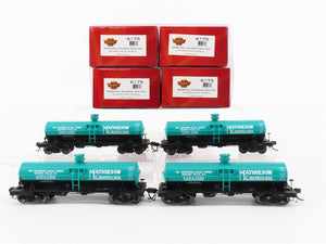 HO Broadway Limited BLI 6175 SHPX Mathieson 6k Gal Single Dome Tankcar 4-Pack