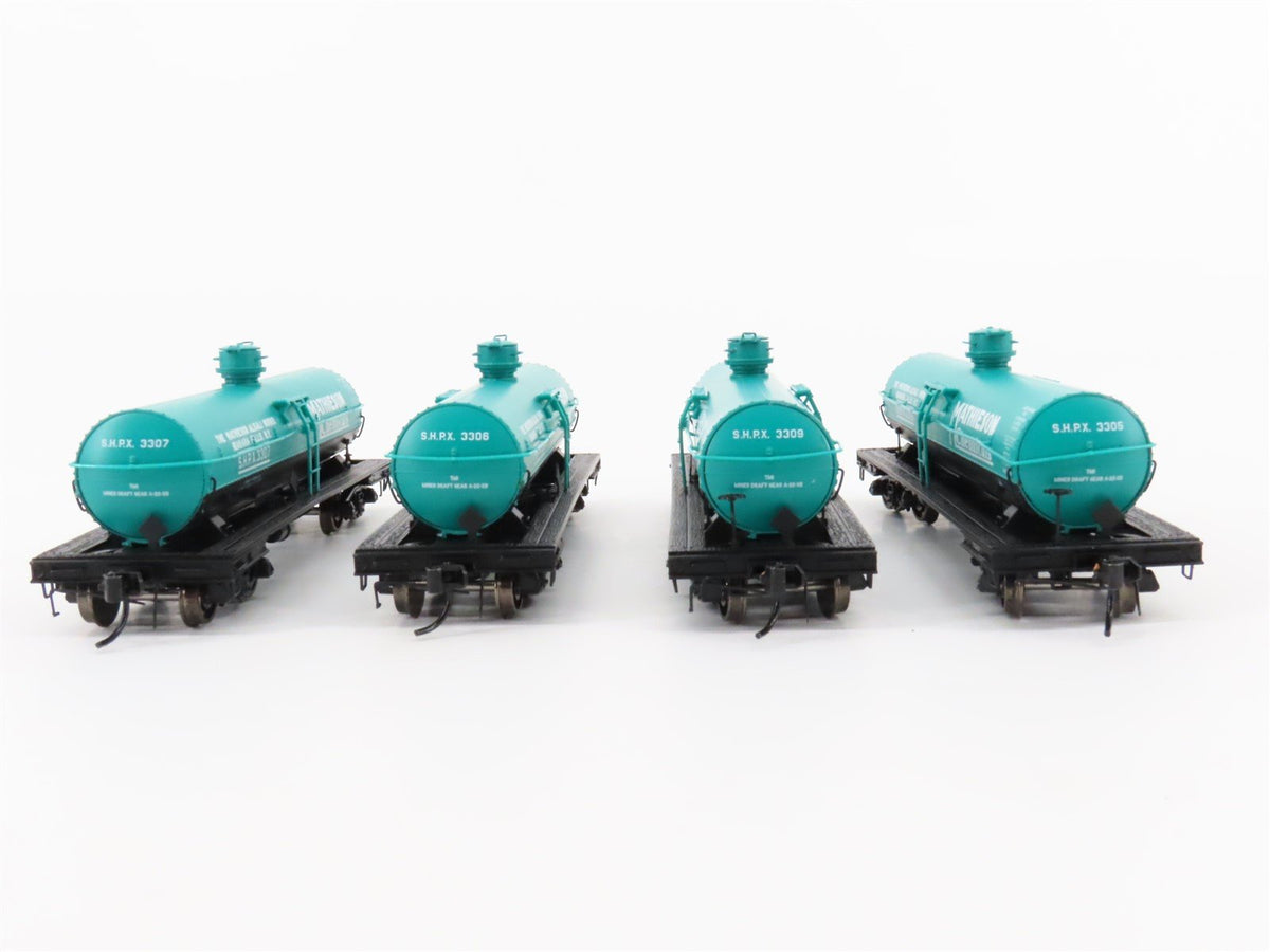 HO Broadway Limited BLI 6175 SHPX Mathieson 6k Gal Single Dome Tankcar 4-Pack