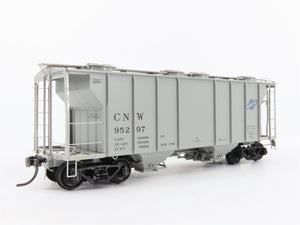 HO Scale Kadee 8216 CNW Chicago North Western 2-Bay Covered Hopper #95297