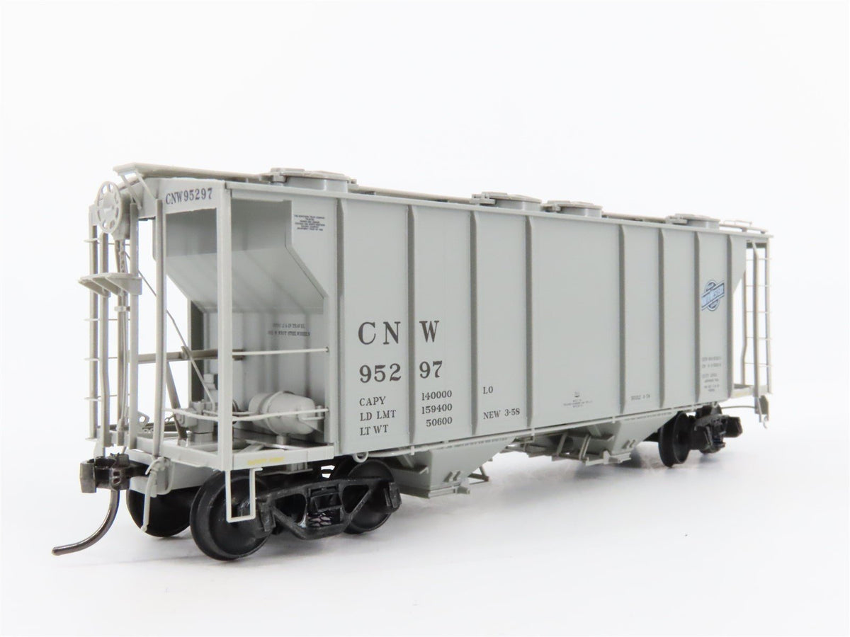 HO Scale Kadee 8216 CNW Chicago North Western 2-Bay Covered Hopper #95297